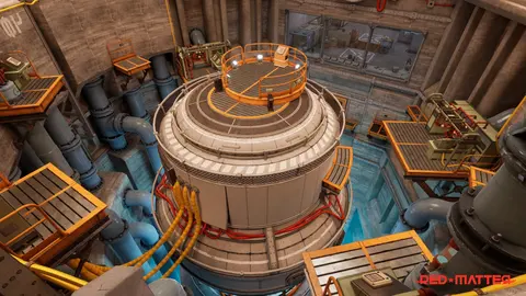 A large circular machine inside the Volgravian facility